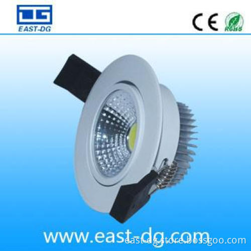 Good quality 3W cob dimmable led down light, 3 years warranty